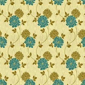 Textures   -   MATERIALS   -   WALLPAPER   -   Floral  - Floral wallpaper texture seamless 11041 (seamless)