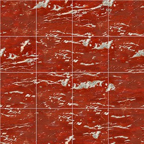 Textures   -   ARCHITECTURE   -   TILES INTERIOR   -   Marble tiles   -  Red - France red marble floor tile texture seamless 14643