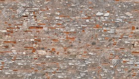 Textures   -   ARCHITECTURE   -   STONES WALLS   -  Damaged walls - Old damaged wall stone texture seamless 17357