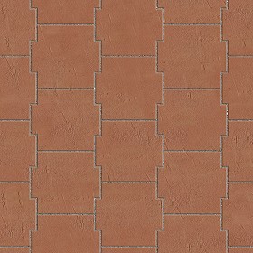 Textures   -   ARCHITECTURE   -   PAVING OUTDOOR   -   Terracotta   -  Blocks mixed - Paving cotto mixed size texture seamless 06627