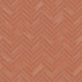 Textures   -   ARCHITECTURE   -   TILES INTERIOR   -  Terracotta tiles - Terracotta herringbone tile texture seamless 16069