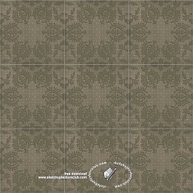 Textures   -   ARCHITECTURE   -   TILES INTERIOR   -   Ornate tiles   -   Mixed patterns  - Ceramic ornate tile texture seamless 20312 (seamless)