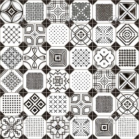 Textures   -   ARCHITECTURE   -   TILES INTERIOR   -   Ornate tiles   -  Patchwork - Ceramic patchwork tile texture seamless 21252