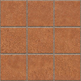Textures   -   ARCHITECTURE   -   PAVING OUTDOOR   -   Terracotta   -  Blocks regular - Cotto paving outdoor regular blocks texture seamless 06699