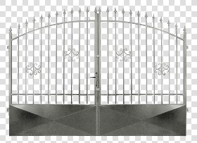 Textures   -   ARCHITECTURE   -   BUILDINGS   -   Gates  - Cut out silver entrance gate texture 18627