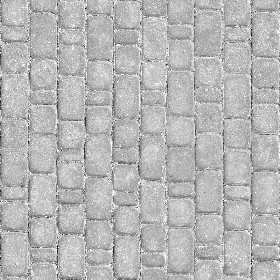 Textures   -   ARCHITECTURE   -   ROADS   -   Paving streets   -   Cobblestone  - Street paving cobblestone texture seamless 07394 - Bump
