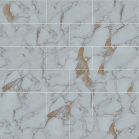 Textures   -   ARCHITECTURE   -   TILES INTERIOR   -   Marble tiles   -  White - Calacatta white marble floor tile texture seamless 14864