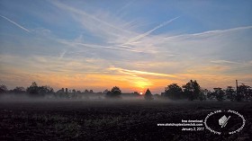 Textures   -   BACKGROUNDS &amp; LANDSCAPES   -  SUNRISES &amp; SUNSETS - Foggy morning in the winter with countryside landscape 20114