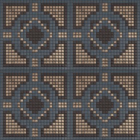 Textures   -   ARCHITECTURE   -   TILES INTERIOR   -   Mosaico   -   Classic format   -  Patterned - Mosaico patterned tiles texture seamless 15088