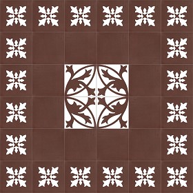 Textures   -   ARCHITECTURE   -   TILES INTERIOR   -   Cement - Encaustic   -  Encaustic - Traditional encaustic cement ornate tile texture seamless 13497