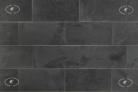 Textures   -   ARCHITECTURE   -   TILES INTERIOR   -  Stone tiles - Black slate tile texture seamless 20896