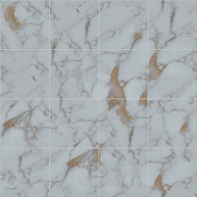 Textures   -   ARCHITECTURE   -   TILES INTERIOR   -   Marble tiles   -  White - Calacatta white marble floor tile texture seamless 14865