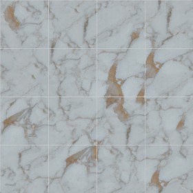 Textures   -   ARCHITECTURE   -   TILES INTERIOR   -   Marble tiles   -   White  - Calacatta white marble floor tile texture seamless 14865 (seamless)