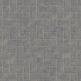 Textures   -   ARCHITECTURE   -   PAVING OUTDOOR   -   Concrete   -  Herringbone - Concrete paving herringbone outdoor texture seamless 05853