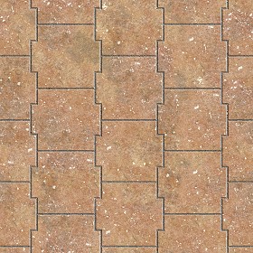 Textures   -   ARCHITECTURE   -   PAVING OUTDOOR   -   Terracotta   -  Blocks mixed - Paving cotto mixed size texture seamless 06630