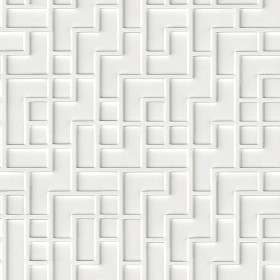 Textures   -   ARCHITECTURE   -   DECORATIVE PANELS   -   3D Wall panels   -  White panels - White interior 3D wall panel texture seamless 02988