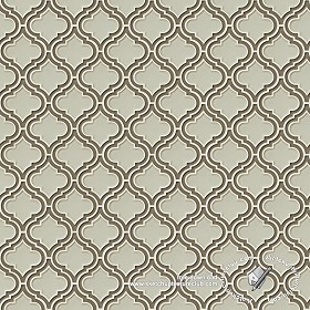 Textures   -   ARCHITECTURE   -   TILES INTERIOR   -   Ornate tiles   -  Geometric patterns - Arabescque mosaic tile texture seamless 18923
