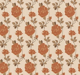 Textures   -   MATERIALS   -   WALLPAPER   -   Floral  - Floral wallpaper texture seamless 11045 (seamless)