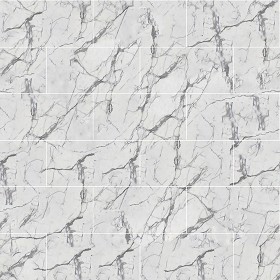 Textures   -   ARCHITECTURE   -   TILES INTERIOR   -   Marble tiles   -  White - Gioia white marble floor tile texture seamless 14866