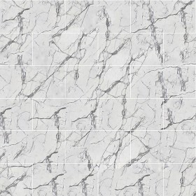 Textures   -   ARCHITECTURE   -   TILES INTERIOR   -   Marble tiles   -   White  - Gioia white marble floor tile texture seamless 14866 (seamless)