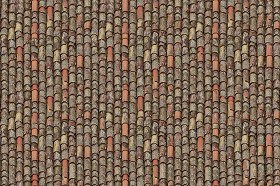 Textures   -   ARCHITECTURE   -   ROOFINGS   -   Clay roofs  - Old clay roofing texture seamless 03404 (seamless)