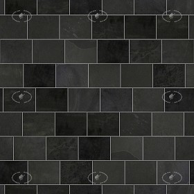 Textures   -   ARCHITECTURE   -   TILES INTERIOR   -   Stone tiles  - Black slate tile texture seamless 21166 (seamless)