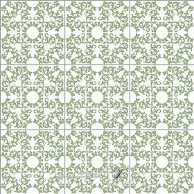 Textures   -   ARCHITECTURE   -   TILES INTERIOR   -   Ornate tiles   -   Mixed patterns  - Ceramic ornate tile texture seamless 1 20316 (seamless)