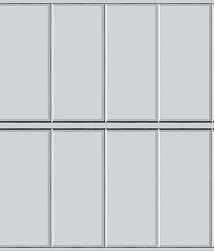Textures   -   MATERIALS   -   METALS   -  Facades claddings - White metal facade cladding texture seamless 10164