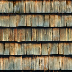 Textures   -   ARCHITECTURE   -   ROOFINGS   -  Shingles wood - Wood shingle roof texture seamless 03843