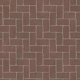 Textures   -   ARCHITECTURE   -   PAVING OUTDOOR   -   Concrete   -  Herringbone - Concrete paving herringbone outdoor texture seamless 05856