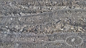 Textures   -   NATURE ELEMENTS   -   SOIL   -   Ground  - Dried ground with tire marks texture seamless 17908 (seamless)