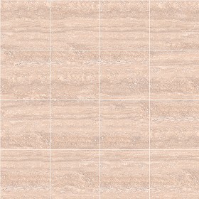 Textures   -   ARCHITECTURE   -   TILES INTERIOR   -   Marble tiles   -   Travertine  - Roman travertine floor tile texture seamless 14726 (seamless)