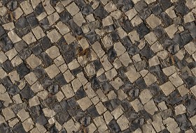 Textures   -   ARCHITECTURE   -   ROADS   -   Paving streets   -  Cobblestone - Street paving cobblestone texture seamless 07399