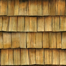 Textures   -   ARCHITECTURE   -   ROOFINGS   -  Shingles wood - Wood shingle roof texture seamless 03844