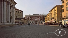 Textures   -   BACKGROUNDS &amp; LANDSCAPES   -  CITY &amp; TOWNS - Brescia italy city landscape 18076