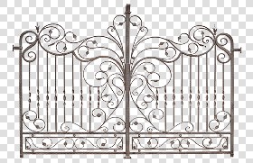 Textures   -   ARCHITECTURE   -   BUILDINGS   -  Gates - Cut out iron entrance gate texture 18633