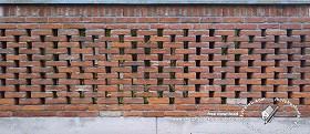 Textures   -   ARCHITECTURE   -   BRICKS   -  Special Bricks - Fence briks wall texture horizontal seamless 19270