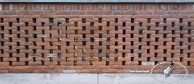 Textures   -   ARCHITECTURE   -   BRICKS   -   Special Bricks  - Fence briks wall texture horizontal seamless 19270 (seamless)