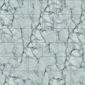 Textures   -   ARCHITECTURE   -   TILES INTERIOR   -   Marble tiles   -   White  - Calacatta white marble floor tile texture seamless 14870 (seamless)