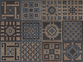 Textures   -   ARCHITECTURE   -   TILES INTERIOR   -   Mosaico   -   Classic format   -  Patterned - Mosaico cm90x120 patterned tiles texture seamless 15094