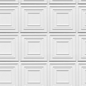 Textures   -   ARCHITECTURE   -   DECORATIVE PANELS   -   3D Wall panels   -   White panels  - White interior ceiling tiles panel texture seamless 02993 (seamless)