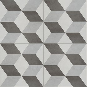 Textures   -   ARCHITECTURE   -   TILES INTERIOR   -   Cement - Encaustic   -   Cement  - Illusion cement concrete tile texture seamless 13384 (seamless)