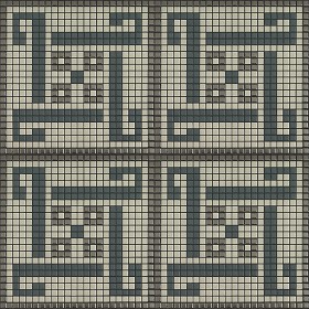 Textures   -   ARCHITECTURE   -   TILES INTERIOR   -   Mosaico   -   Classic format   -  Patterned - Mosaico patterned tiles texture seamless 15095