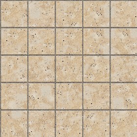 Textures   -   ARCHITECTURE   -   PAVING OUTDOOR   -   Marble  - Roman travertine paving outdoor texture seamless 17840 (seamless)