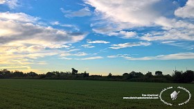 Textures   -   BACKGROUNDS &amp; LANDSCAPES   -  SUNRISES &amp; SUNSETS - Summer sunset with rural background 20961