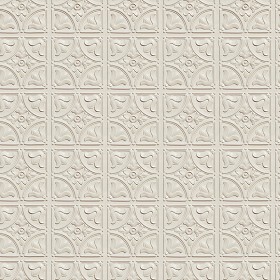 Textures   -   ARCHITECTURE   -   DECORATIVE PANELS   -   3D Wall panels   -  White panels - White interior ceiling tiles panel texture seamless 02994