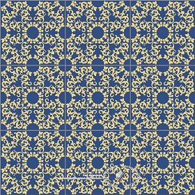 Textures   -   ARCHITECTURE   -   TILES INTERIOR   -   Ornate tiles   -  Mixed patterns - Ceramic ornate tile texture seamless 20320