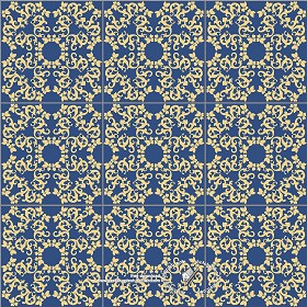 Textures   -   ARCHITECTURE   -   TILES INTERIOR   -   Ornate tiles   -   Mixed patterns  - Ceramic ornate tile texture seamless 20320 (seamless)