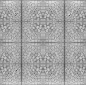 Textures   -   ARCHITECTURE   -   PAVING OUTDOOR   -   Concrete   -   Blocks mixed  - Painted concrete paving outdoor texture seamless 20749 - Bump