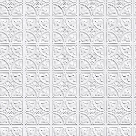 Textures   -   ARCHITECTURE   -   DECORATIVE PANELS   -   3D Wall panels   -  White panels - White interior ceiling tiles panel texture seamless 02995